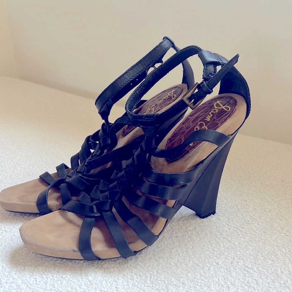 Sam Edelman Black Leather Sandals